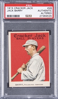 1915 Cracker Jack #28 Jack Barry - PSA Authentic